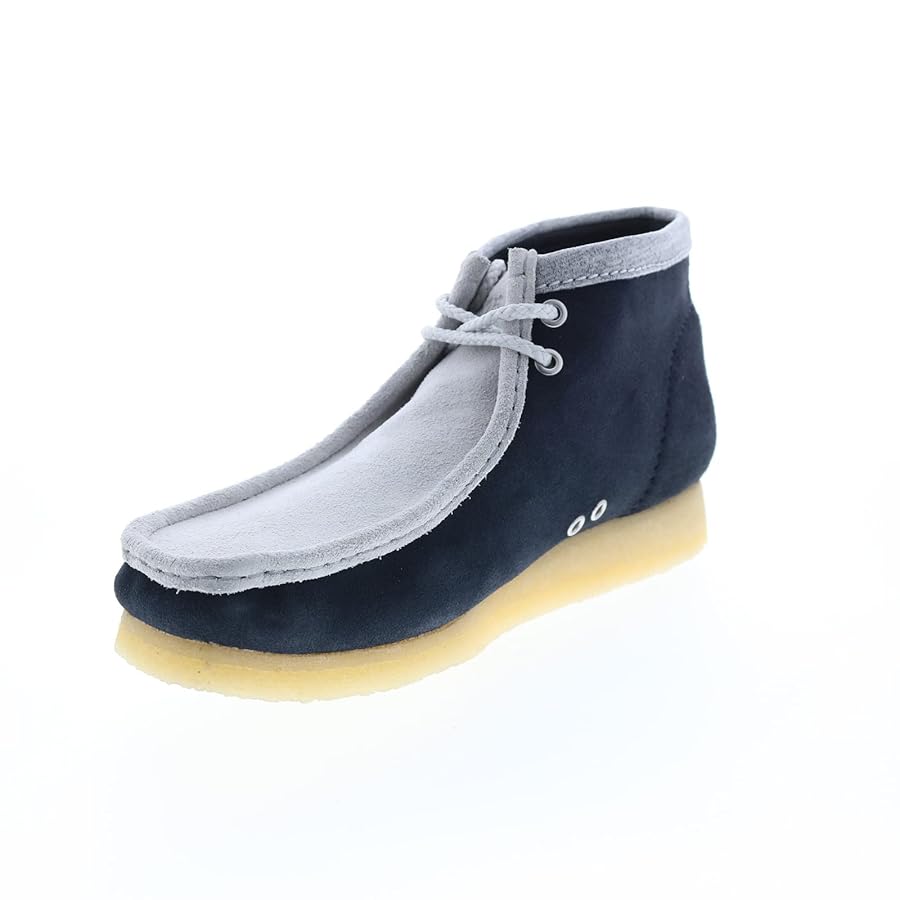 Amazon.com | Clarks Mens Wallabee Boot VCY Blue Chukkas
